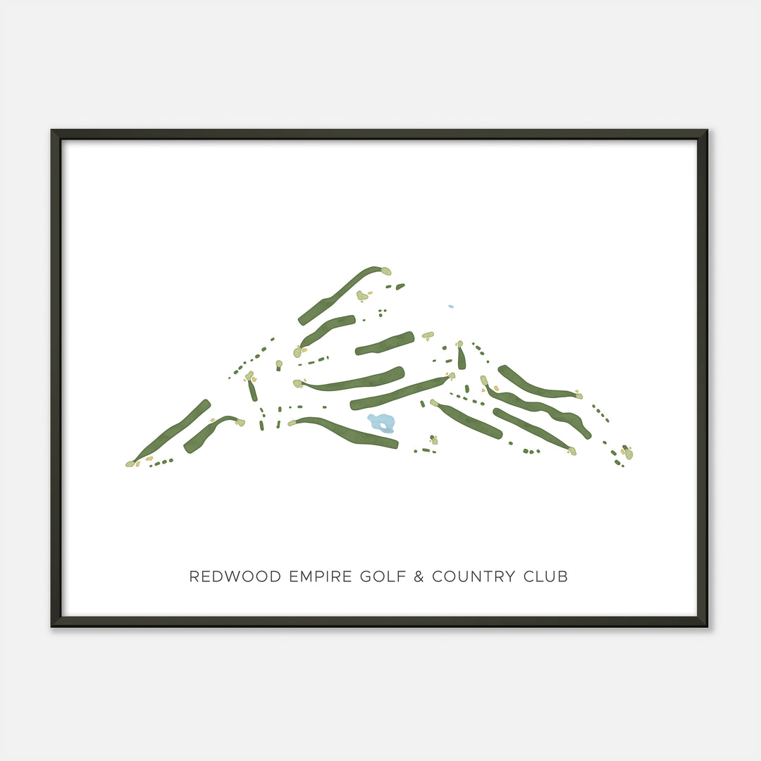 Print of Redwood Empire Golf & Country Club Modern Map