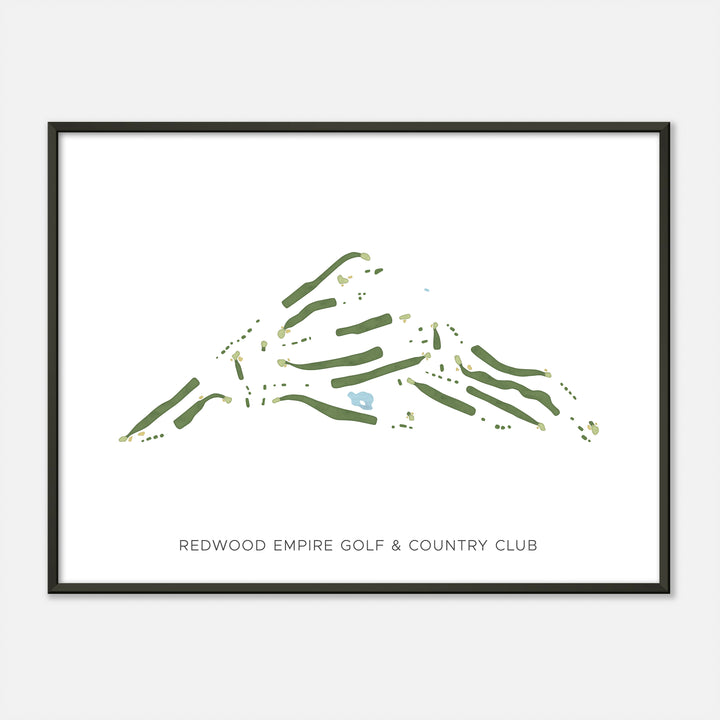 Print of Redwood Empire Golf & Country Club Modern Map