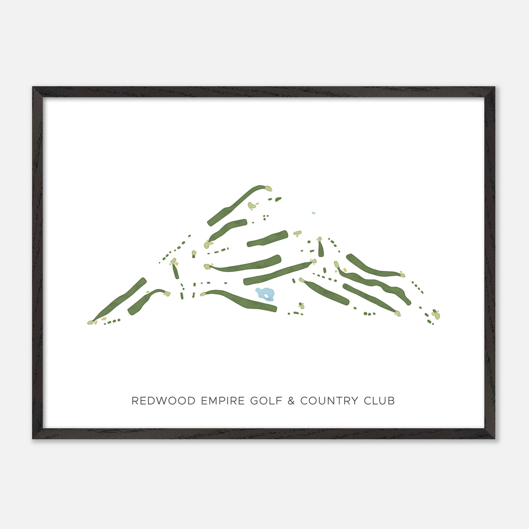 Print of Redwood Empire Golf & Country Club Modern Map