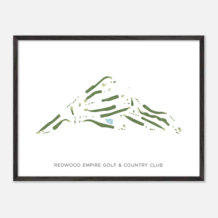 Print of Redwood Empire Golf & Country Club Modern Map
