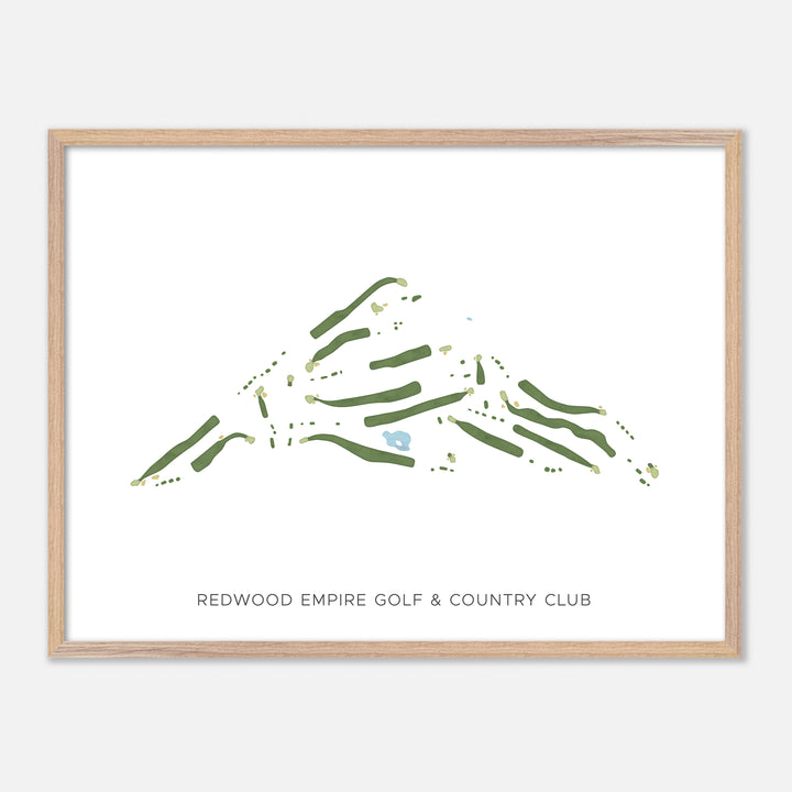 Print of Redwood Empire Golf & Country Club Modern Map