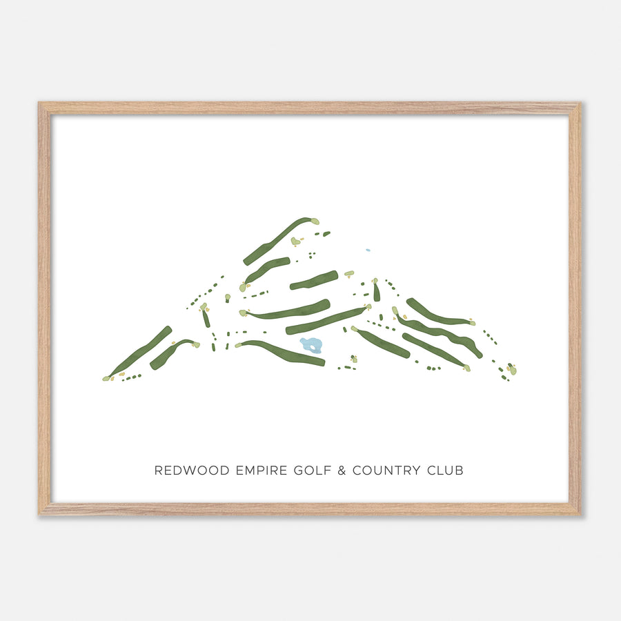 Print of Redwood Empire Golf & Country Club Modern Map