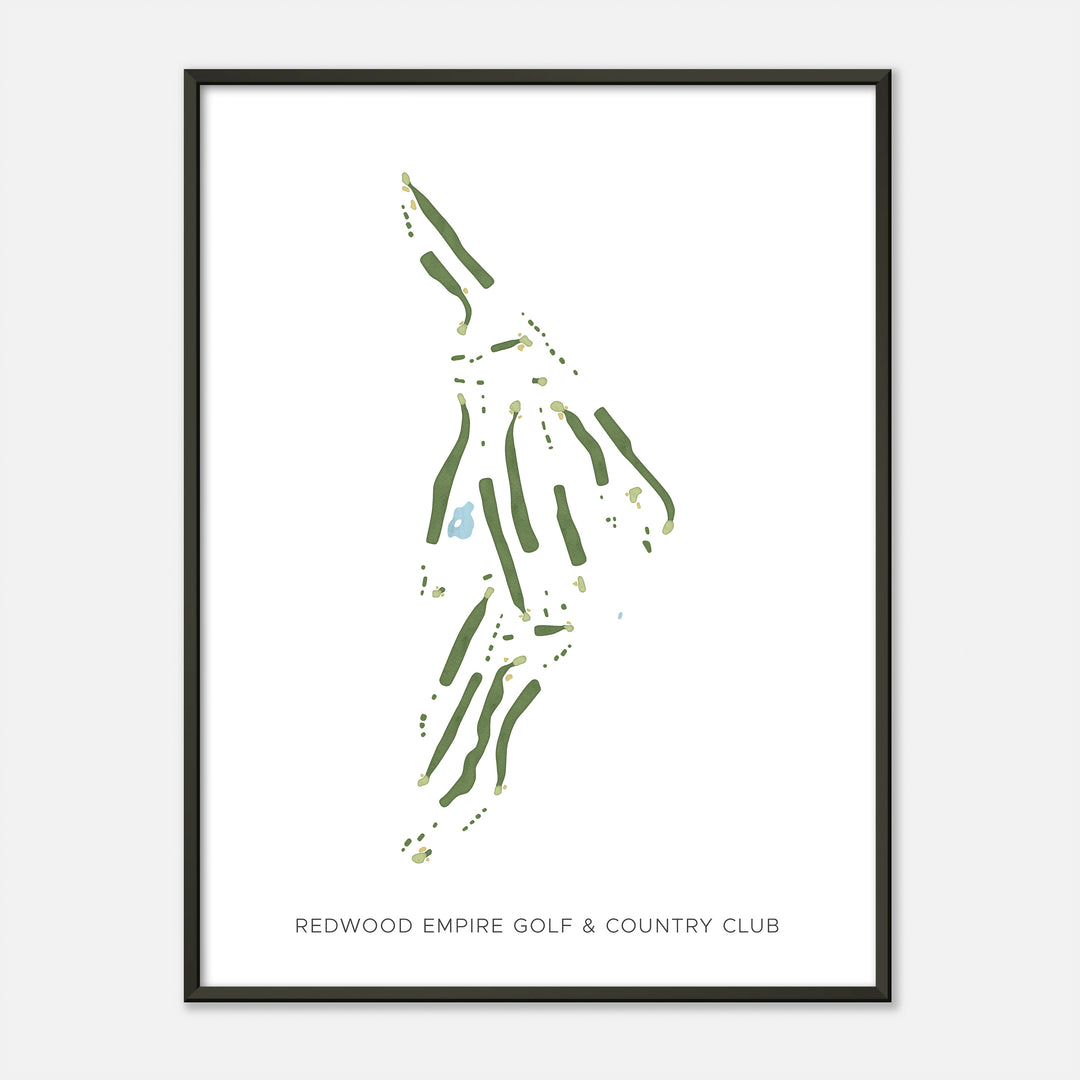 Print of Redwood Empire Golf & Country Club Modern Map