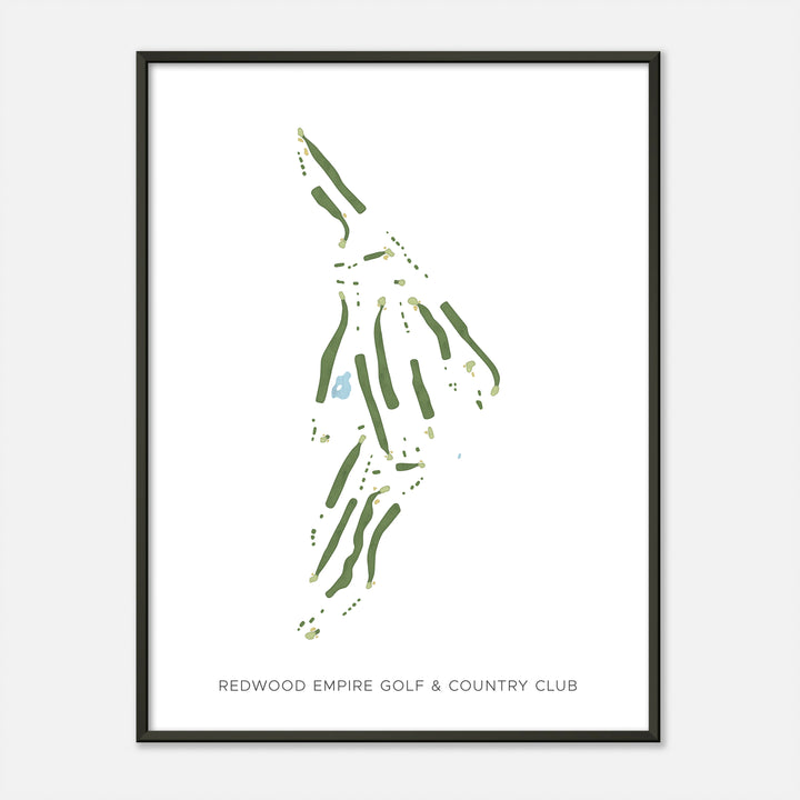 Print of Redwood Empire Golf & Country Club Modern Map