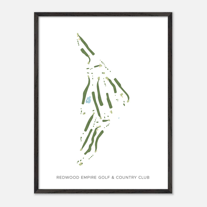 Print of Redwood Empire Golf & Country Club Modern Map