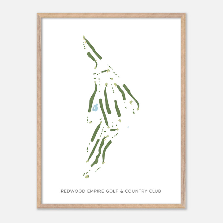 Print of Redwood Empire Golf & Country Club Modern Map