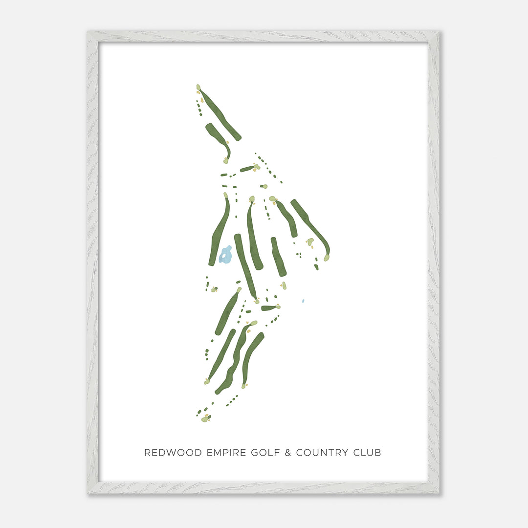 Print of Redwood Empire Golf & Country Club Modern Map