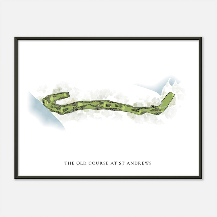 Print of The Old Course At St Andrews Classic Map