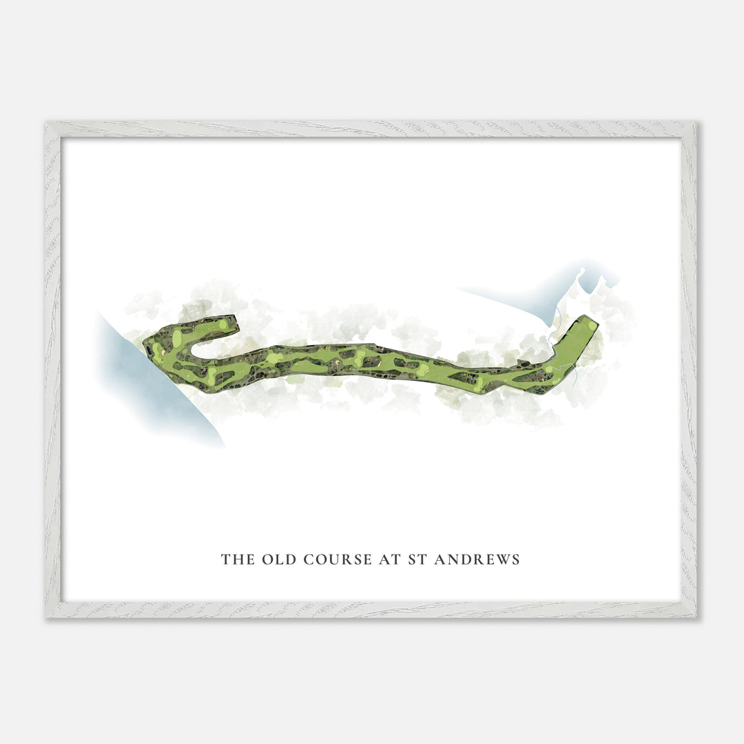 Print of The Old Course At St Andrews Classic Map