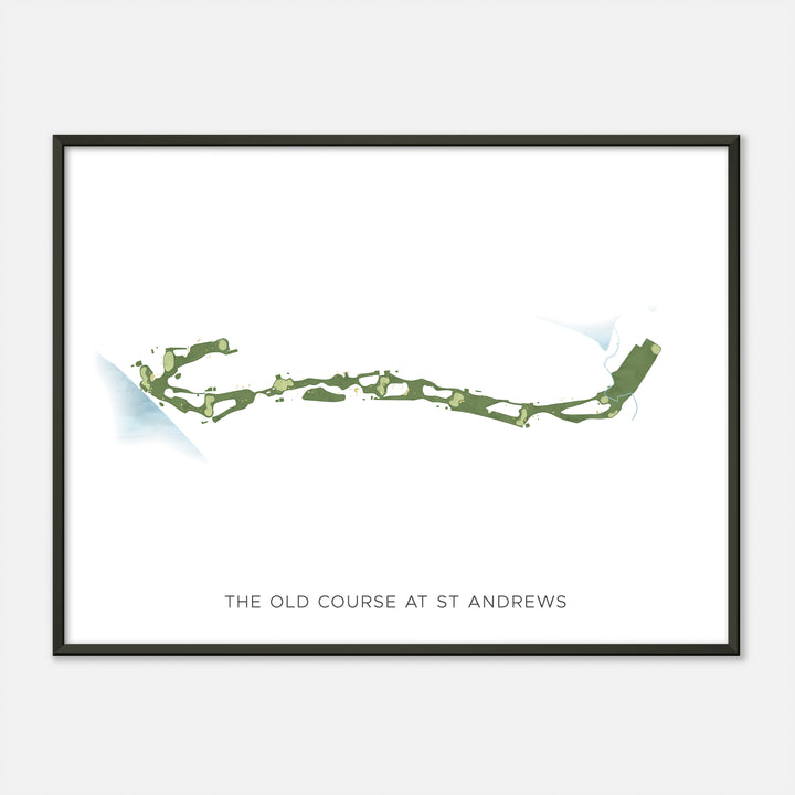 Print of The Old Course At St Andrews Modern Map