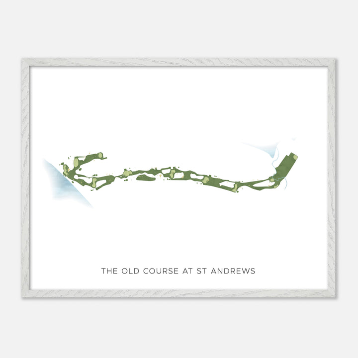 Print of The Old Course At St Andrews Modern Map