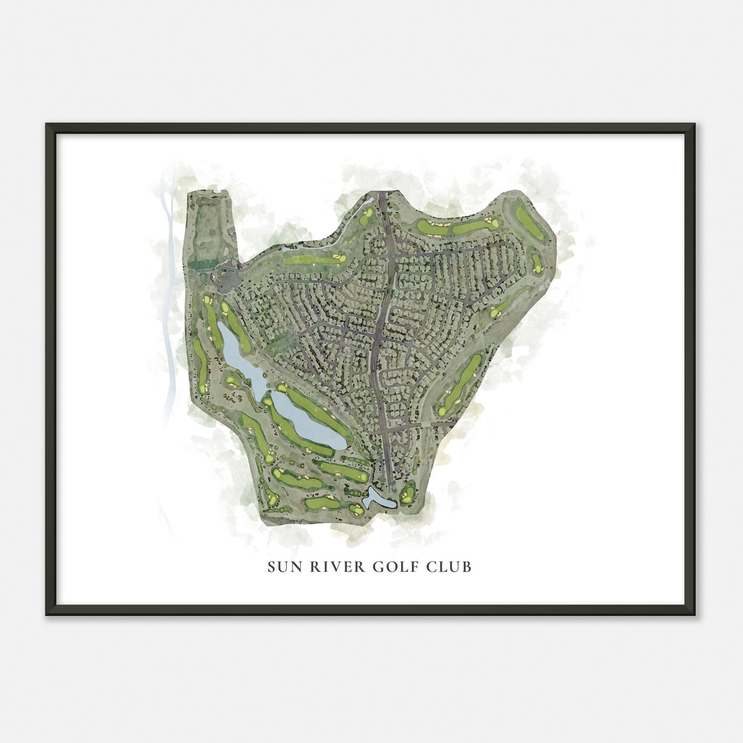 Print of Sun River Golf Club Classic Map