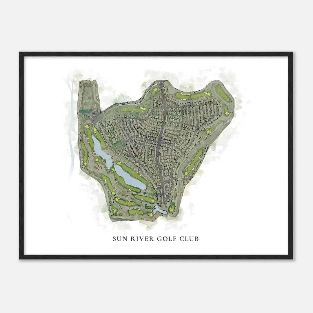 Print of Sun River Golf Club Classic Map