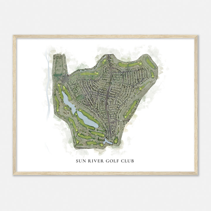 Print of Sun River Golf Club Classic Map