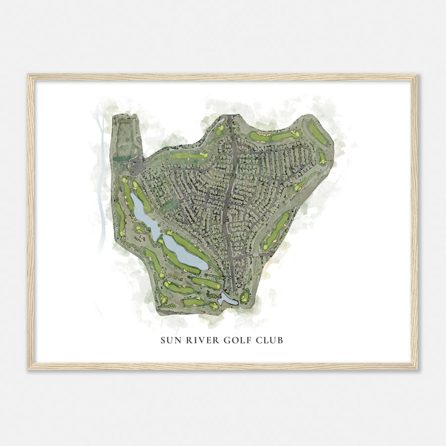 Print of Sun River Golf Club Classic Map