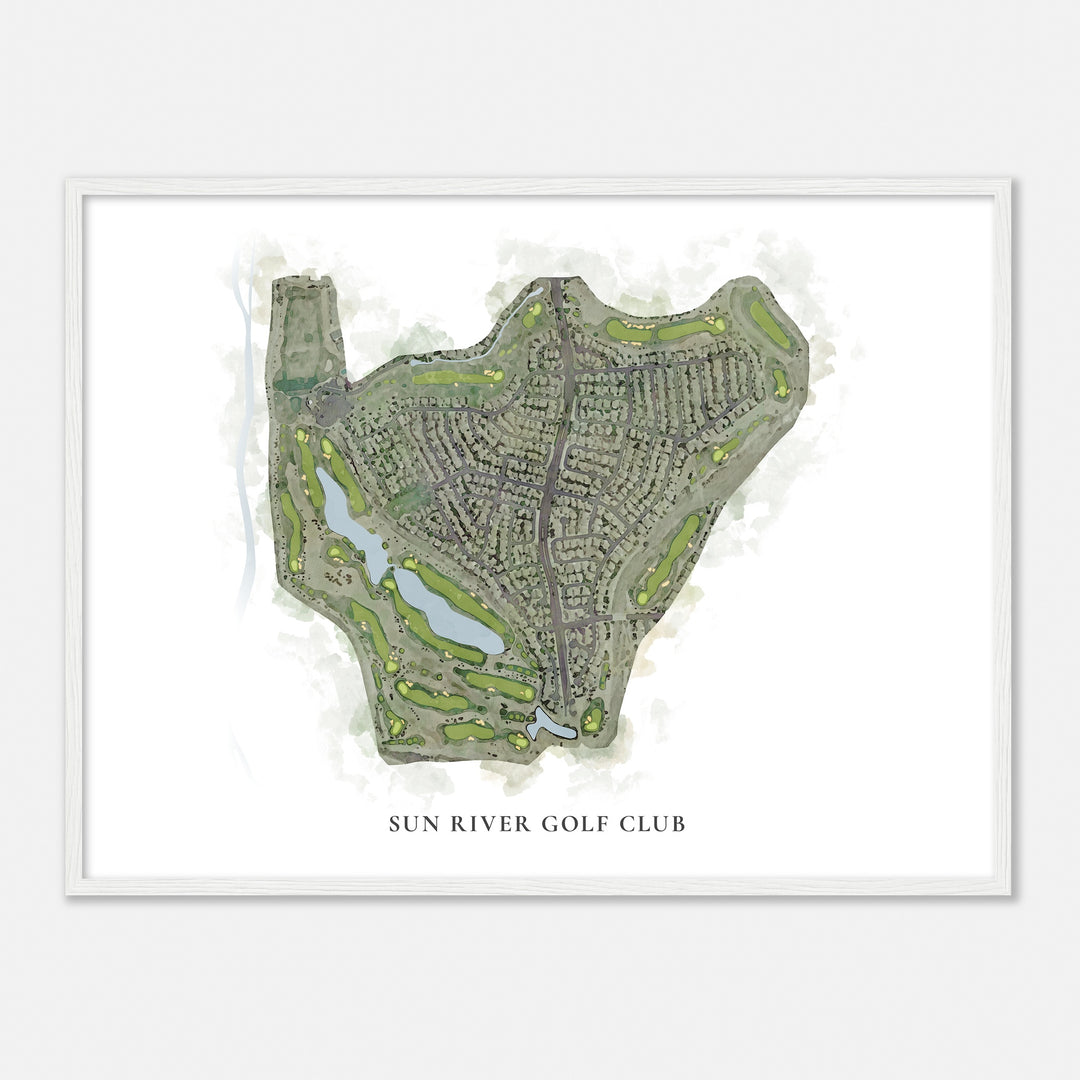 Print of Sun River Golf Club Classic Map