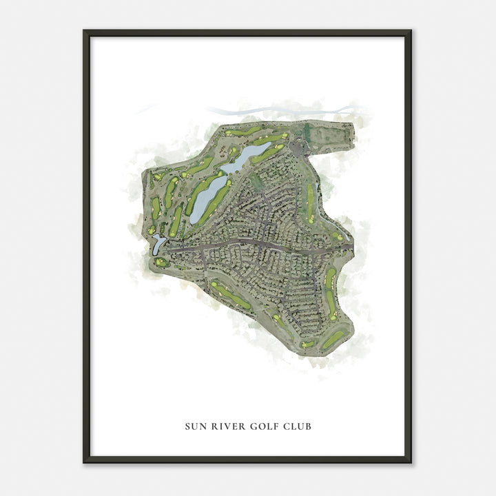 Print of Sun River Golf Club Classic Map