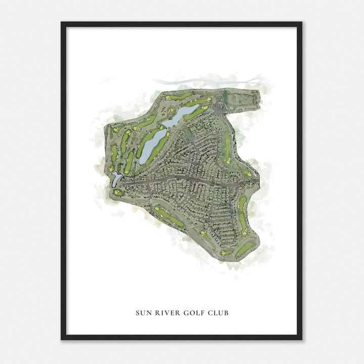 Print of Sun River Golf Club Classic Map