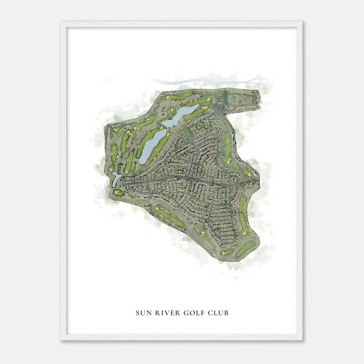 Print of Sun River Golf Club Classic Map