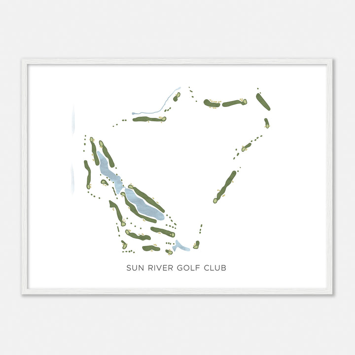 Print of Sun River Golf Club Modern Map