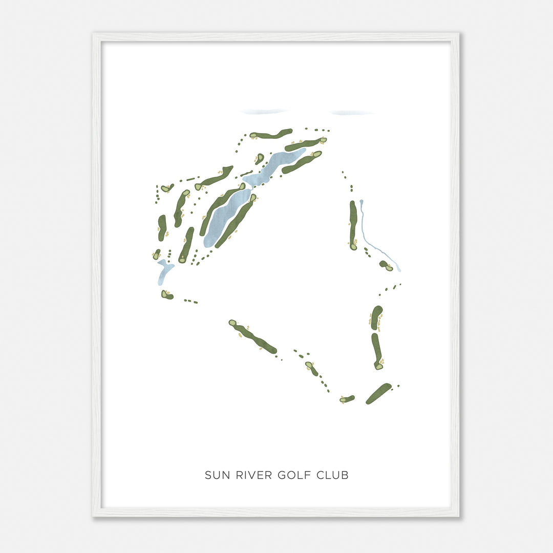 Print of Sun River Golf Club Modern Map