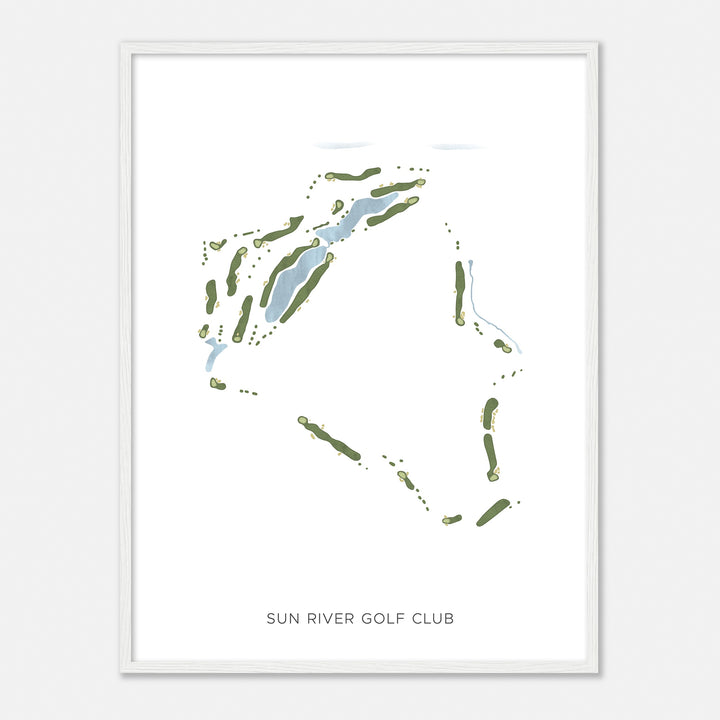 Print of Sun River Golf Club Modern Map