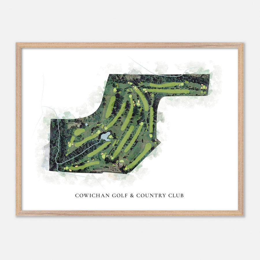 Print of Cowichan Golf & Country Club Classic Map