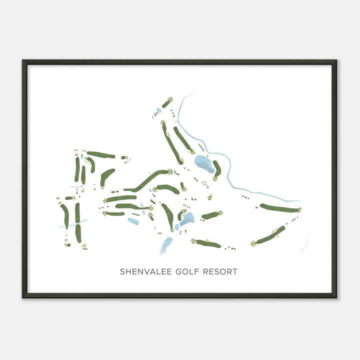 Print of Shenvalee Golf Resort Modern Map