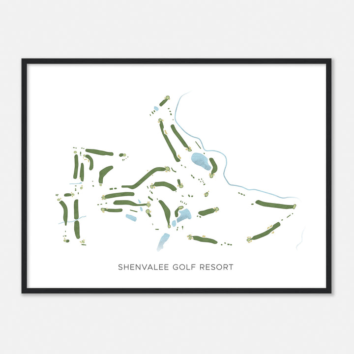 Print of Shenvalee Golf Resort Modern Map