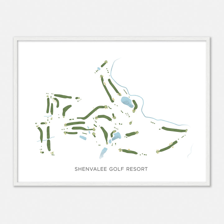 Print of Shenvalee Golf Resort Modern Map