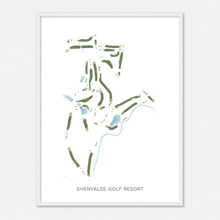 Print of Shenvalee Golf Resort Modern Map