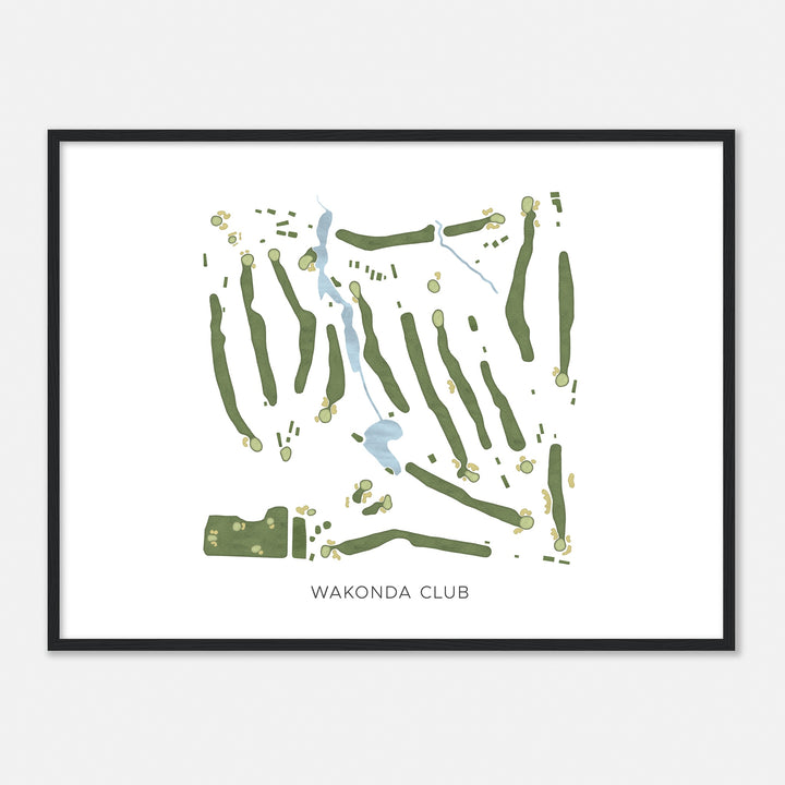 Print of Wakonda Club Modern Map