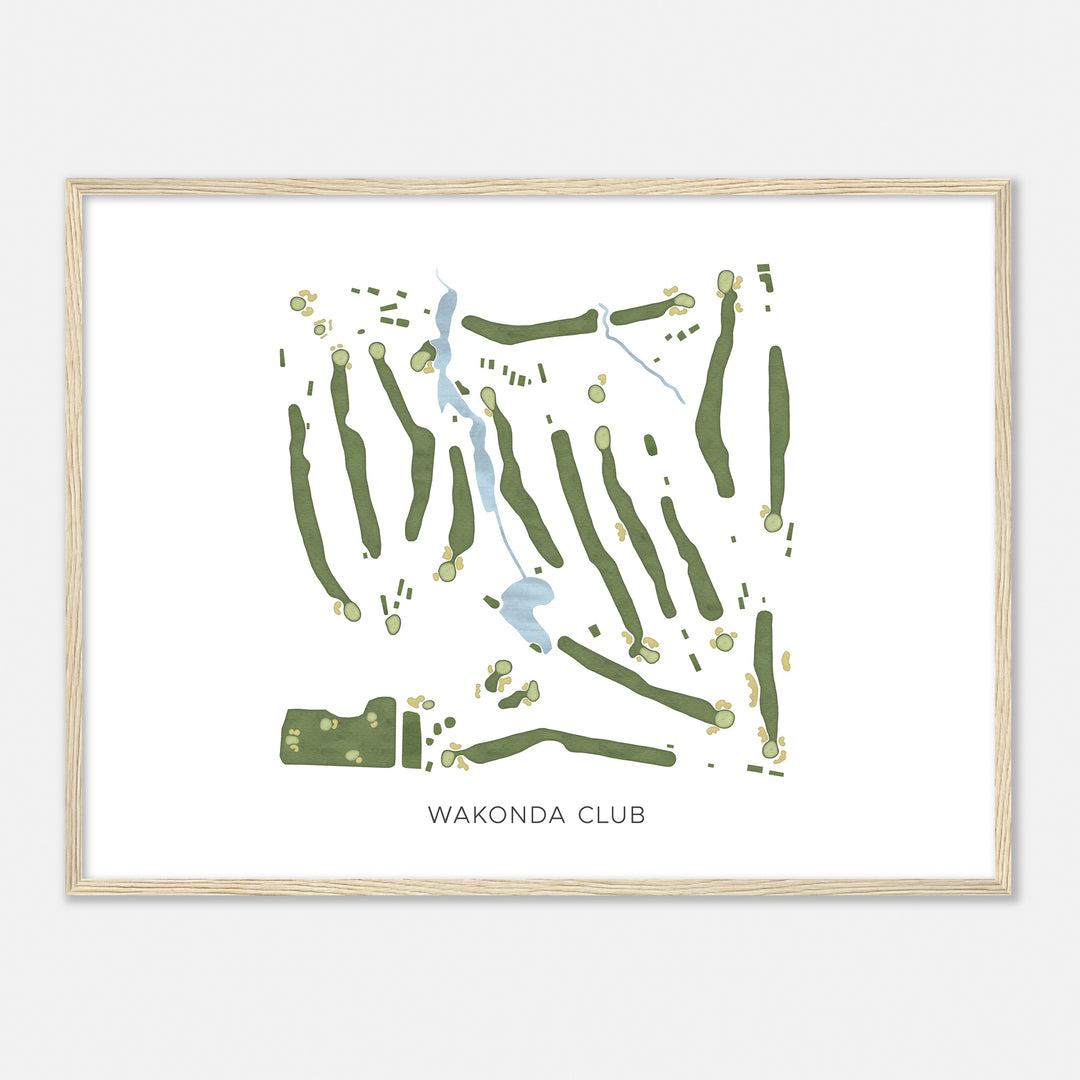 Print of Wakonda Club Modern Map