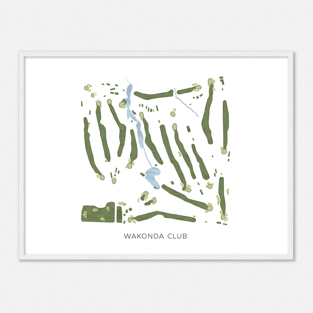 Print of Wakonda Club Modern Map