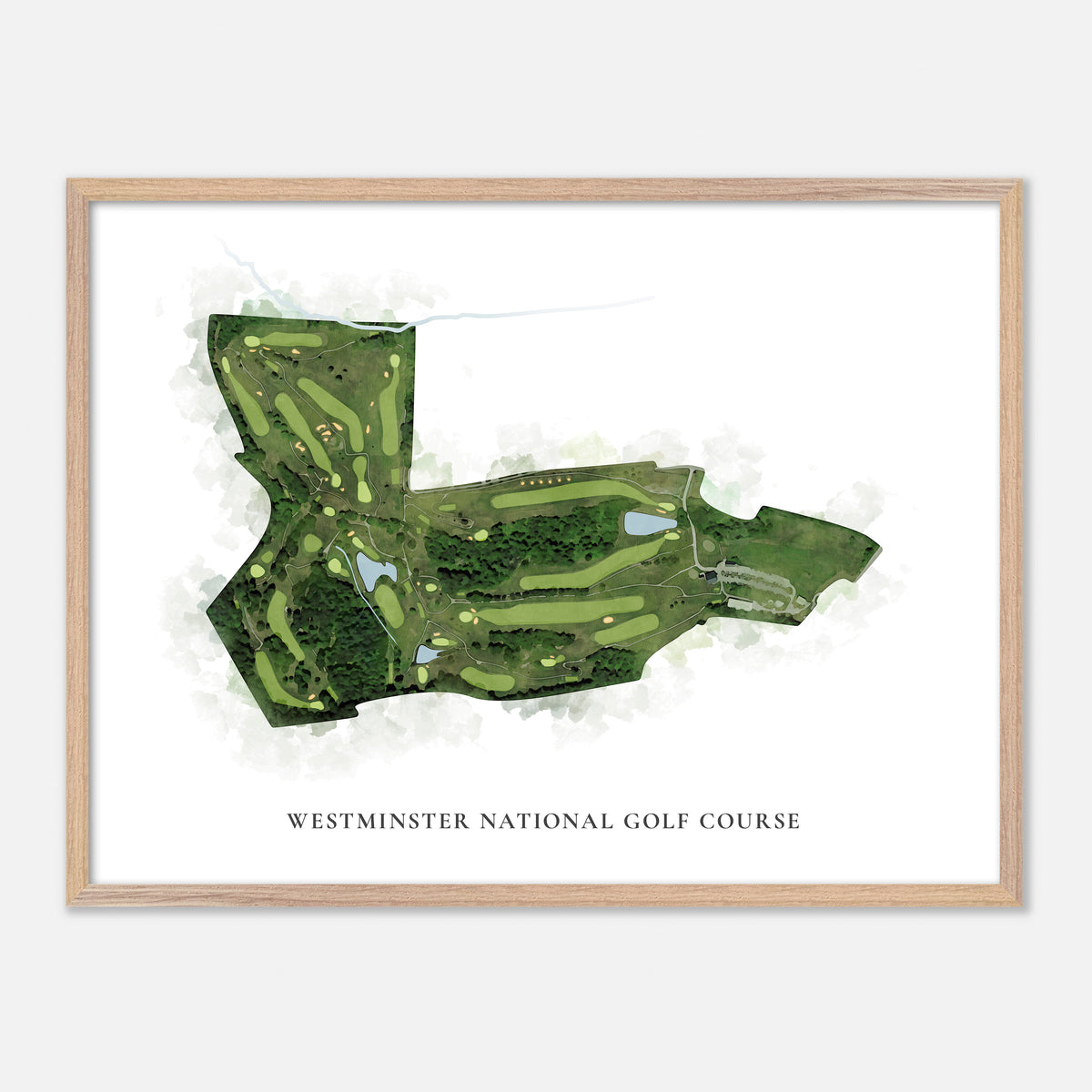 Print of Westminster National Golf Course Classic Map