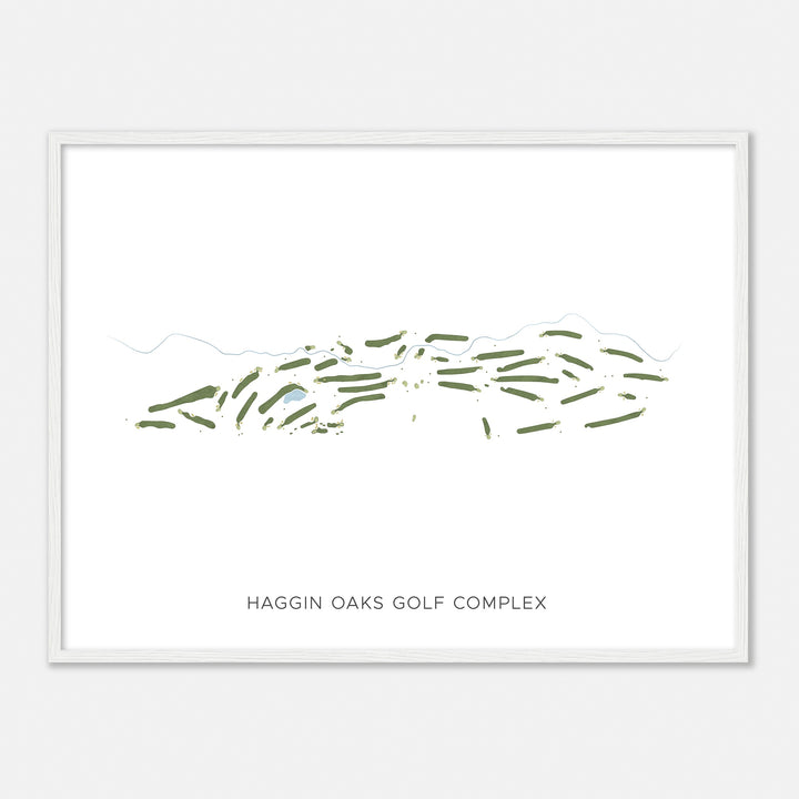 Print of Haggin Oaks Golf Complex Modern Map