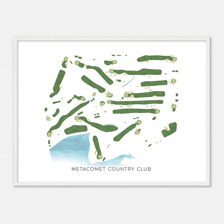 Print of Metacomet Country Club Modern Map