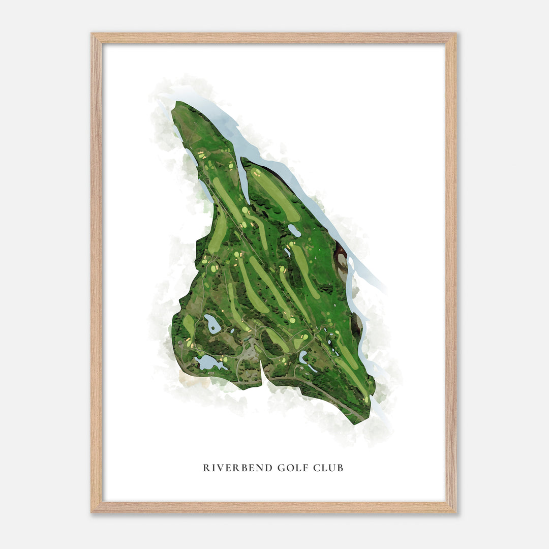Print of Riverbend Golf Club Classic Map