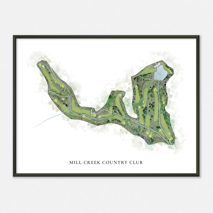 Print of Mill Creek Country Club Classic Map