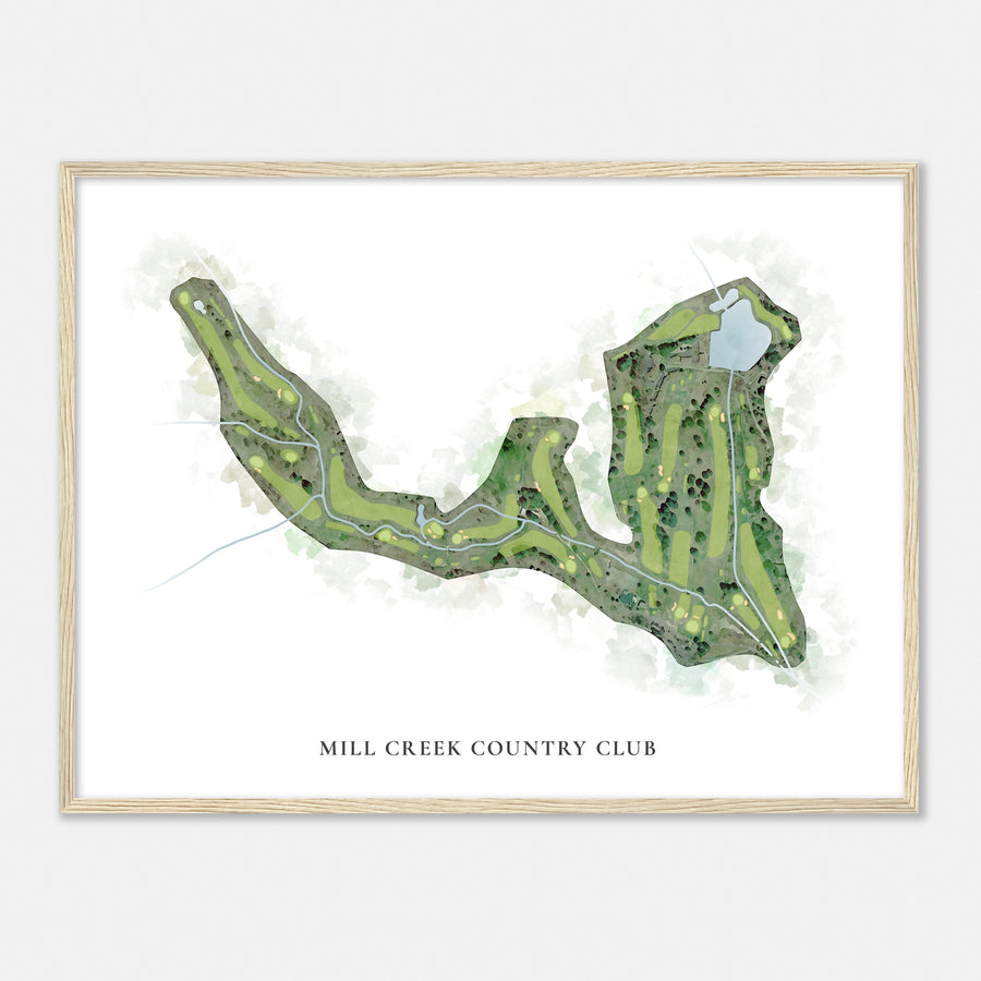 Print of Mill Creek Country Club Classic Map