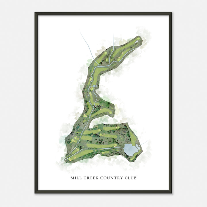 Print of Mill Creek Country Club Classic Map