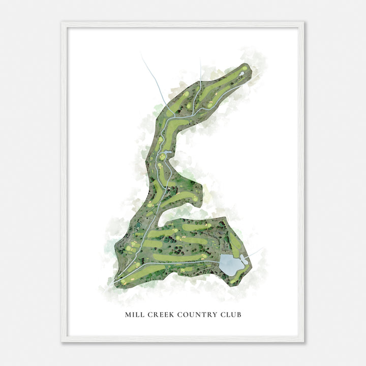 Print of Mill Creek Country Club Classic Map