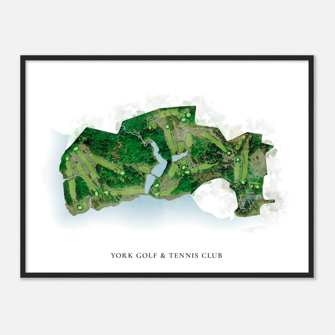 Print of York Golf & Tennis Club Classic Map