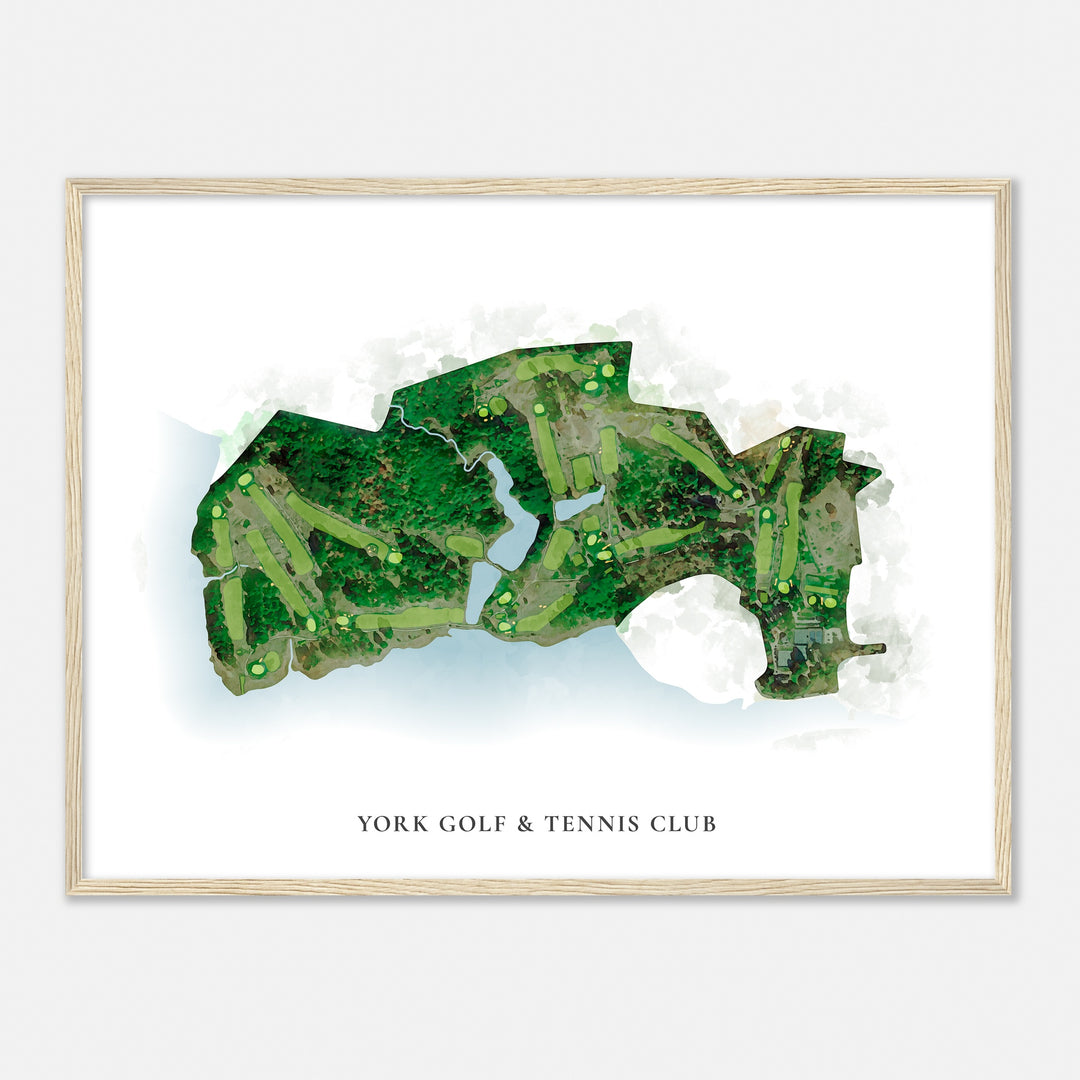 Print of York Golf & Tennis Club Classic Map