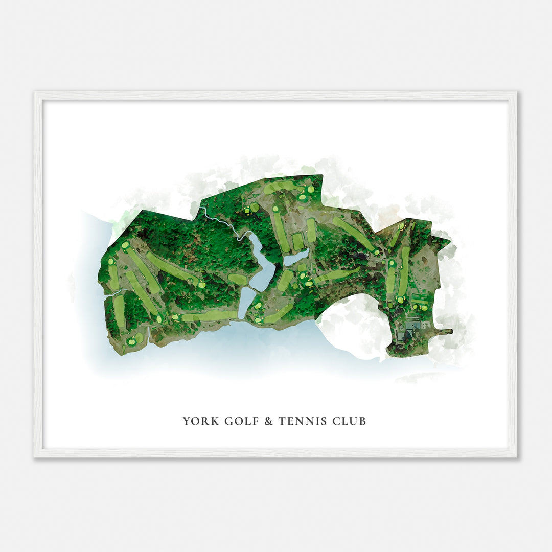 Print of York Golf & Tennis Club Classic Map