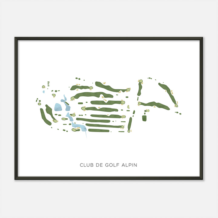 Print of Club De Golf Alpin Modern Map