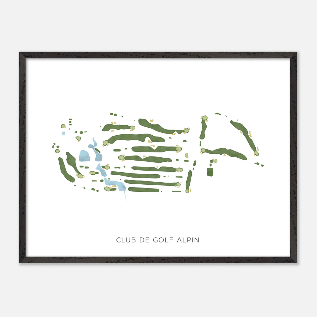 Print of Club De Golf Alpin Modern Map