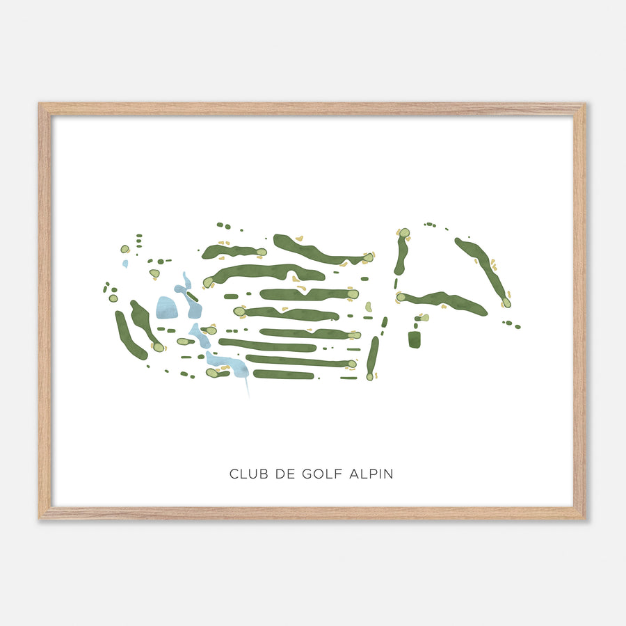 Print of Club De Golf Alpin Modern Map