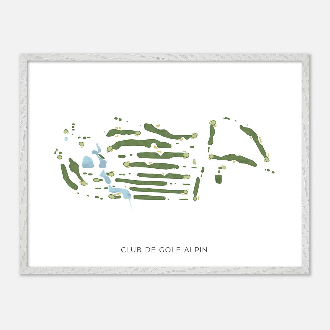Print of Club De Golf Alpin Modern Map