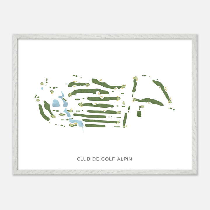 Print of Club De Golf Alpin Modern Map
